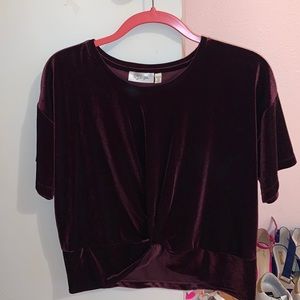 Velvet Marron Blouse